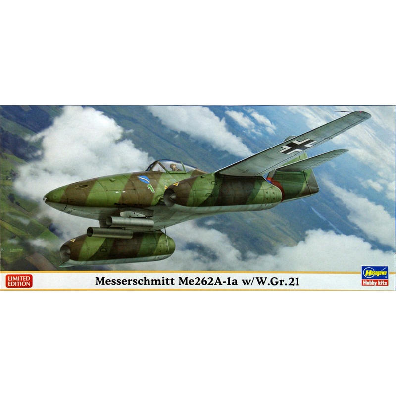 Hasegawa 02021 Messerschmitt Me262A-1a with W.Gr.21 1/72 Scale Kit