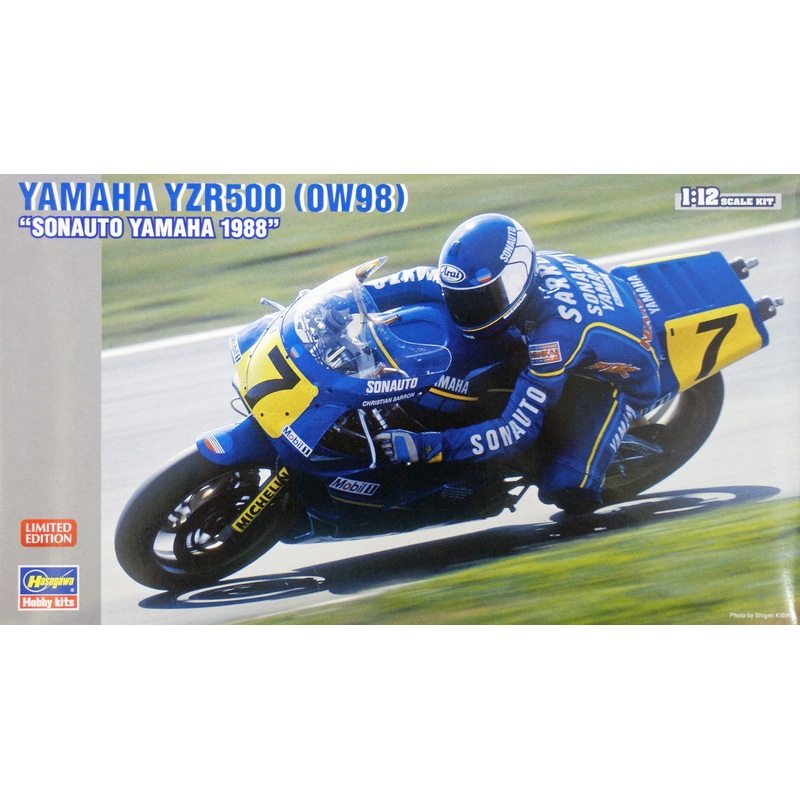 Hasegawa 21705 Yamaha YZR500 (0W98) Sonauto Yamaha 1988 1/12 Scale Kit (Limited Edition)