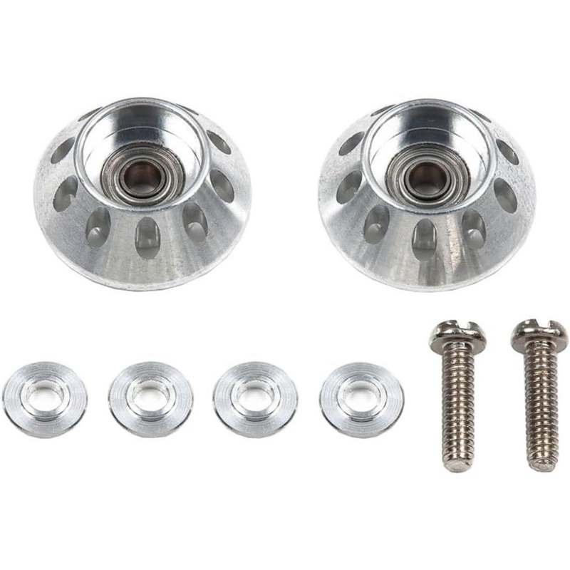 Tamiya 95683 Mini 4WD HG Lightweight 13mm Tapered Aluminum Ball-Race Rollers (Ringless)