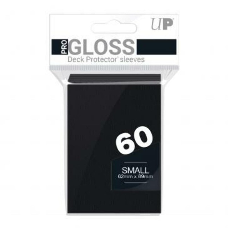 Ultra Pro Pro-Gloss Small Deck Protector Sleeves Black 60 Count 82964