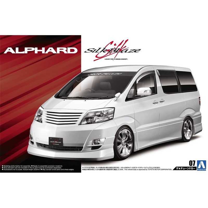Aoshima 52150 Silk Blaze MNH/ ANH10/ 15W Alphard ’05 (TOYOTA) 1/24 Scale Kit