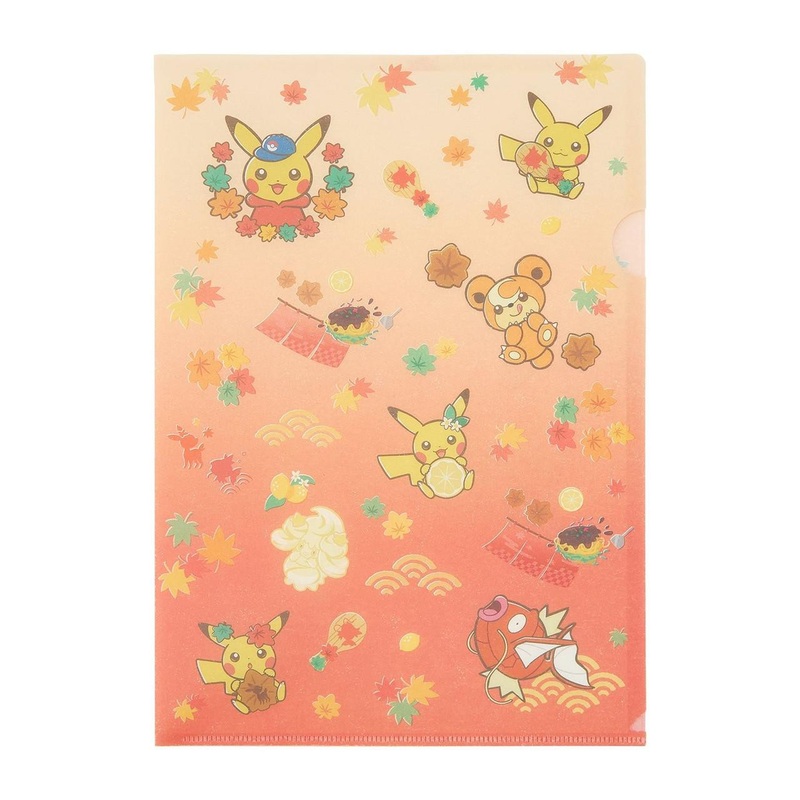 Pokemon Center Original Japanese Style A4 Clear File 2-Piece Set Pokemon Center Hiroshima R