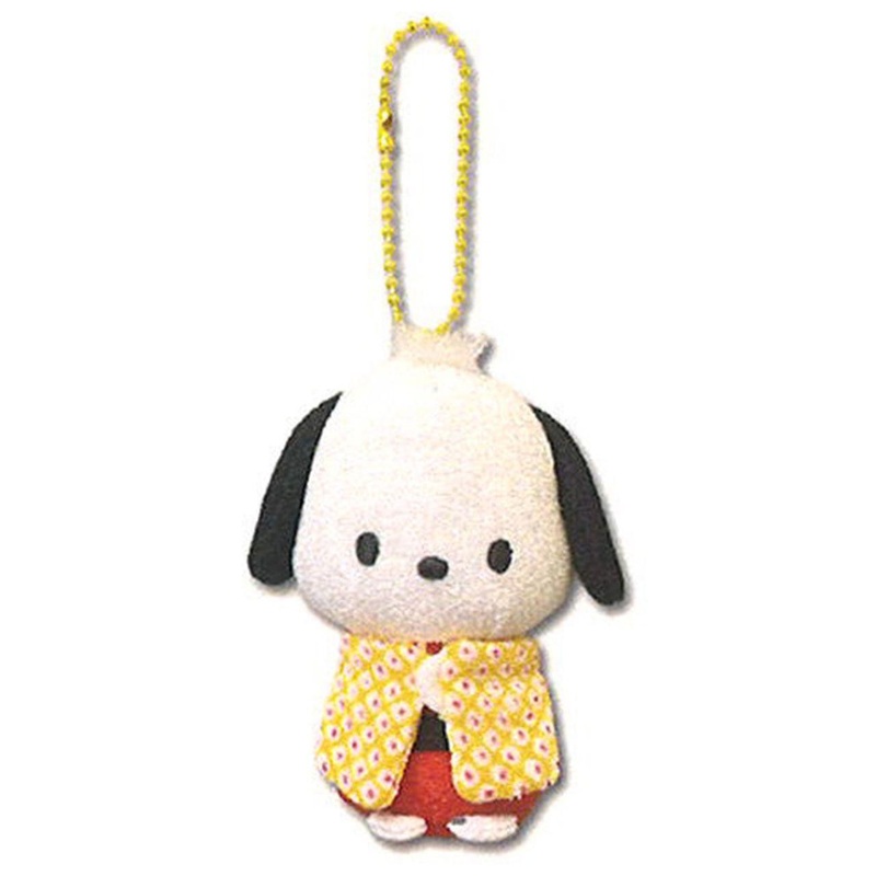 Sanrio C Kimono Chirimen Mascot 8 CM Pochacco