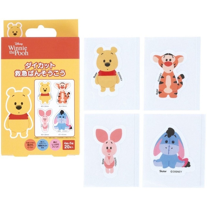 Skater Die-Cut Adhesive Bandages Winnie The Pooh