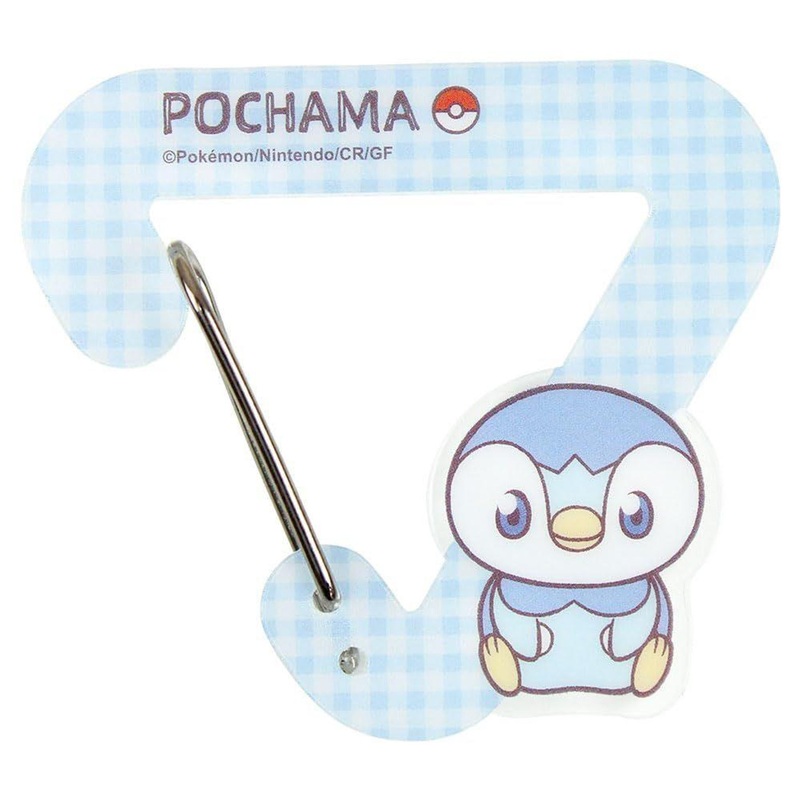 T’s Factory Pokemon Piece Die-Cut Acrylic Carabiner Holder Piplup