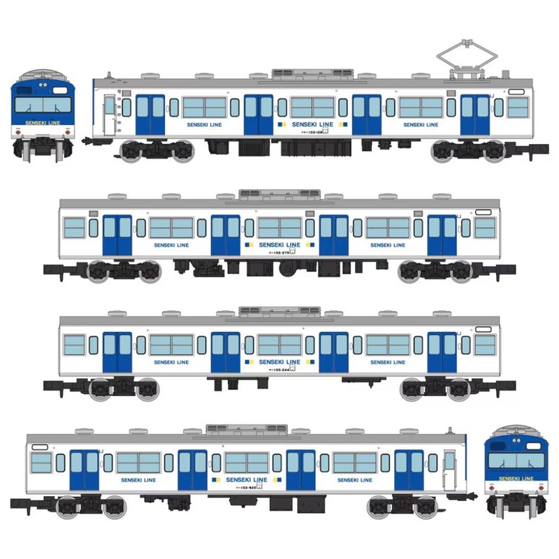 Tomytec JR Series 103 Senseki Line Renewed Car (New Painting) 4 Cars Set (N scale)