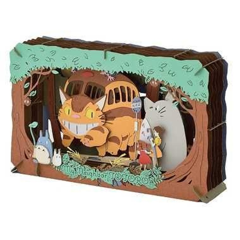 Ensky Paper Theater PT-L18X – Cat Bus Arrival (Studio Ghibli: My Neighbor Totoro)