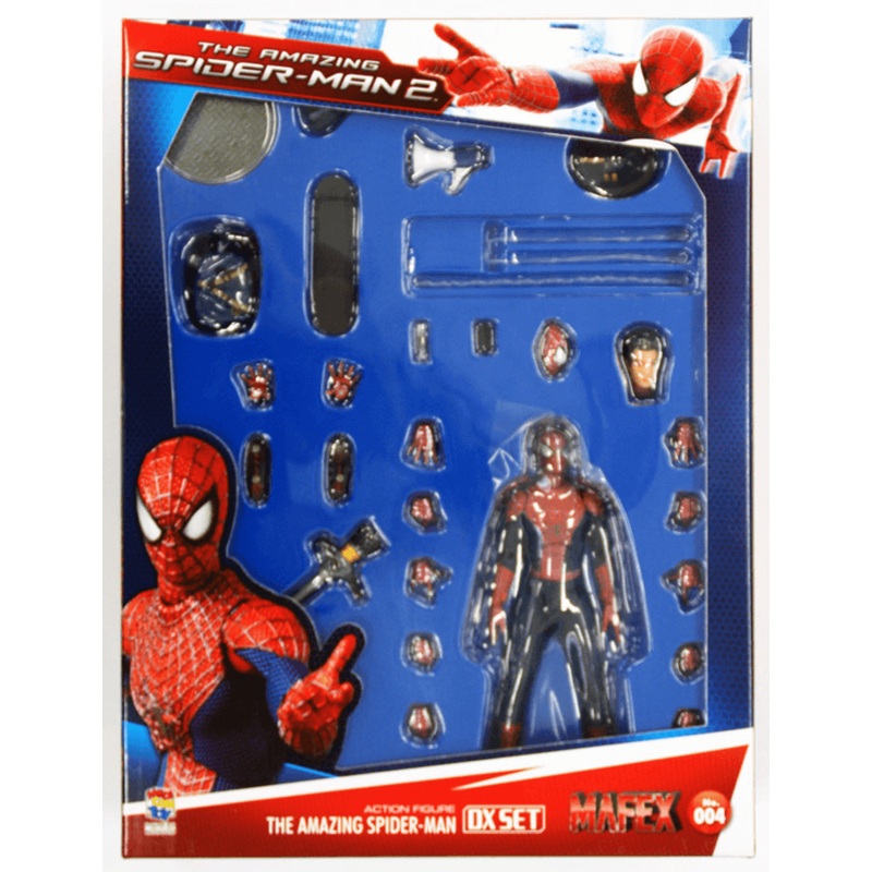 Medicom MAFEX 004 Spider-man The Amazing Spiderman 2 DX Set Figure 4530956470047