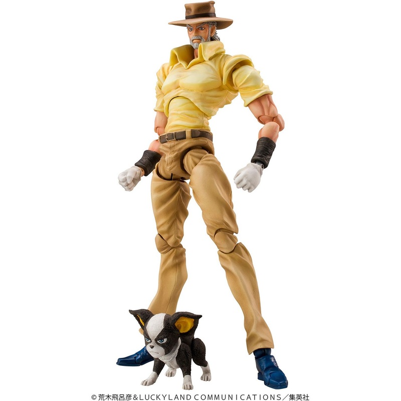 Medicos Super Action Statue Joseph Joestar & Iggy Figure (Jojo’s Bizarre Adventure: Stardust Crusaders)