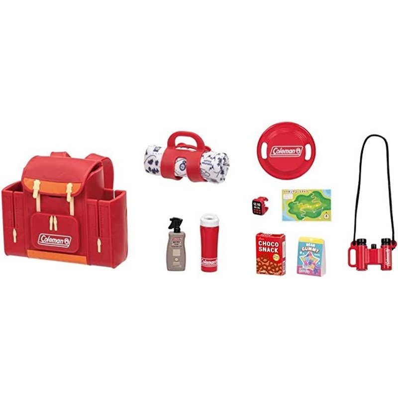 Takara Tomy Licca Doll x Coleman Camping Goods & Backpack Set