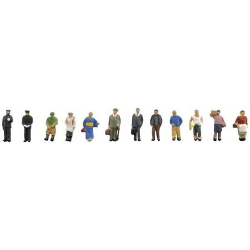 Tomytec (Ningen 107-2) Model People ‘People in Showa Period A2’ (N scale)