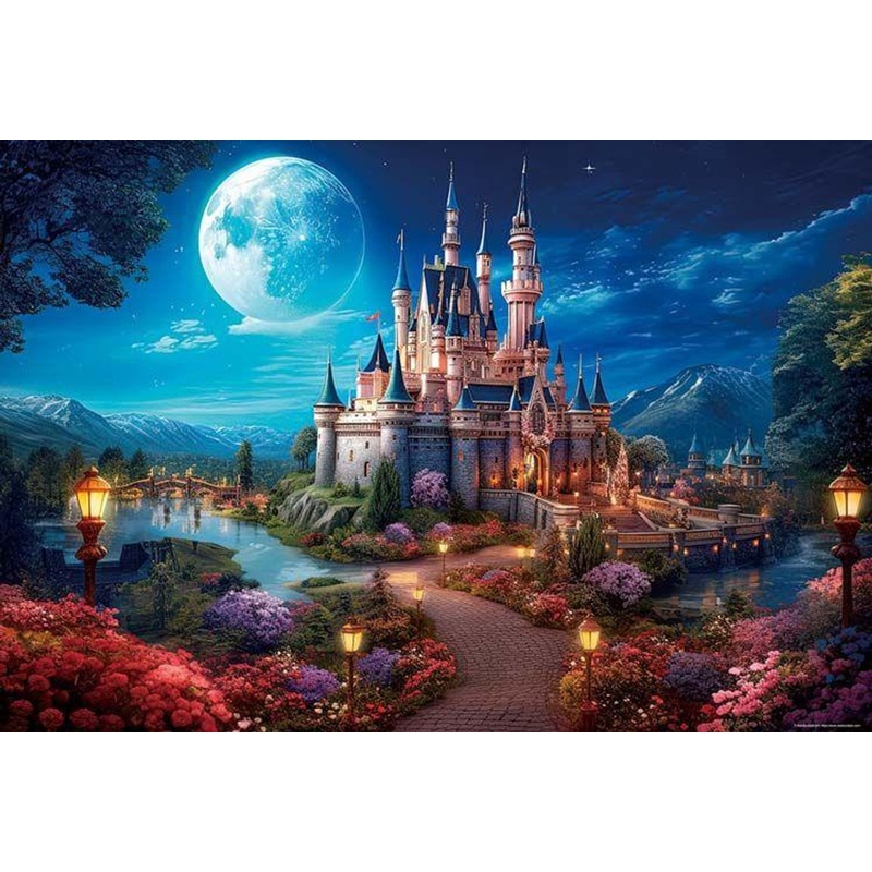 Beverly 1000-037 Jigsaw Puzzle Castle Sleeping Under the Moonlit Night (Alexander) (1000 Pieces)