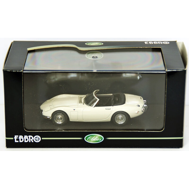 Ebbro 43858 TOYOTA 2000GT Opne Top 1967 White 1/43 Scale