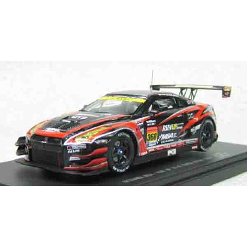 Ebbro 45086 OKINAWA IMP-RUN UP GT-R SUPER GT300 2014 No.360 Black 1/43 Scale