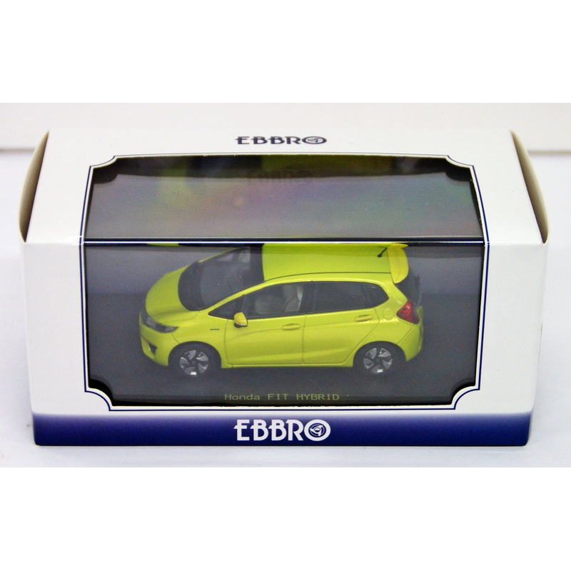 Ebbro 45141 HONDA FIT 3 HYBRID Attract Yellow Pearl 1/43 Scale