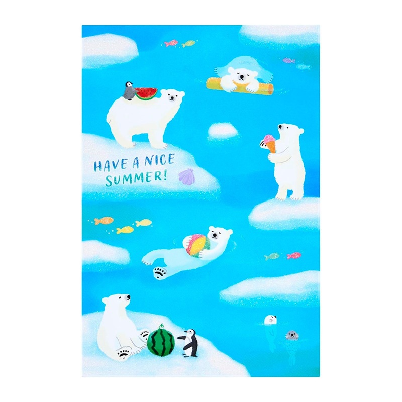 Sanrio Other Message Card Summer Postcard Polar Bear JSP 36-5 687502