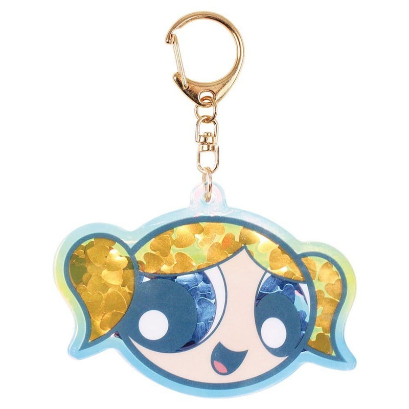 T’s Factory Bubbles Holographic Glitter Keychain The Powerpuff Girls
