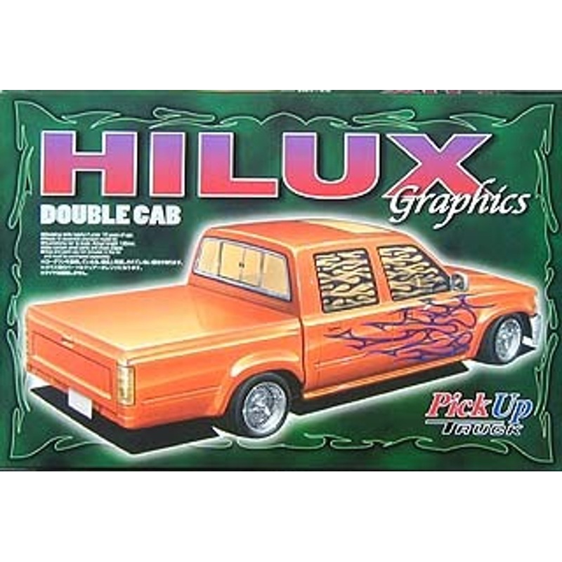 Aoshima 31773 Toyota Hilux Double Cab Graphics (Pick Up Truck) 1/24 Scale Kit