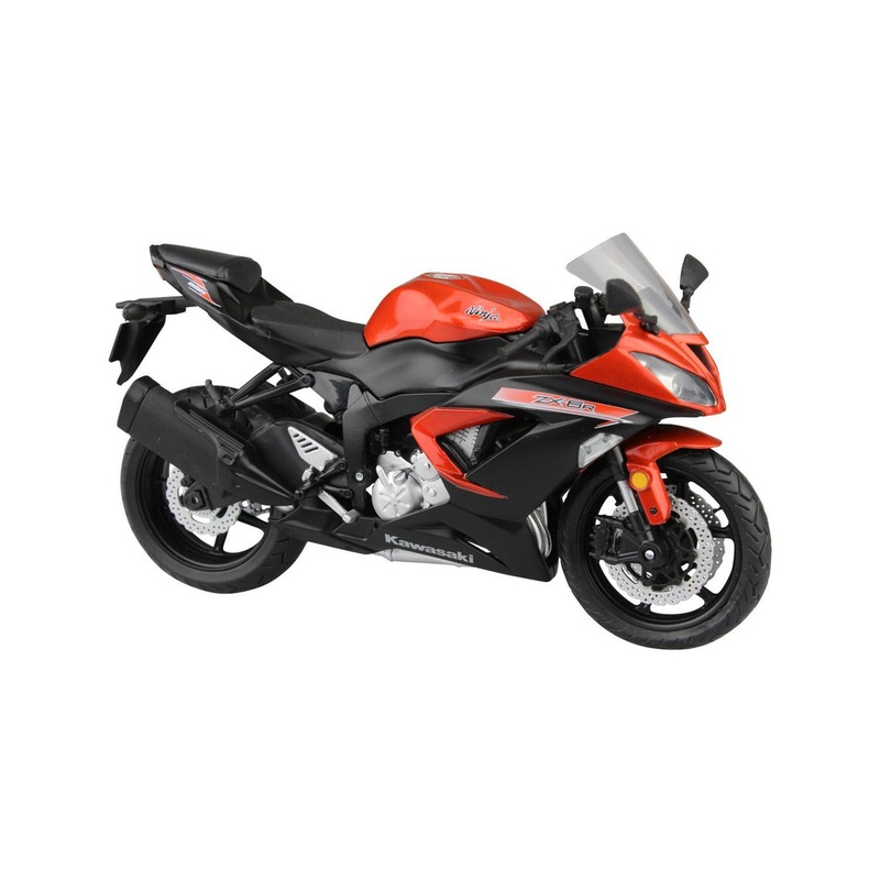 Aoshima Skynet 97755 Kawasaki Ninja ZX-6R 2014 Orange 1/12 Scale