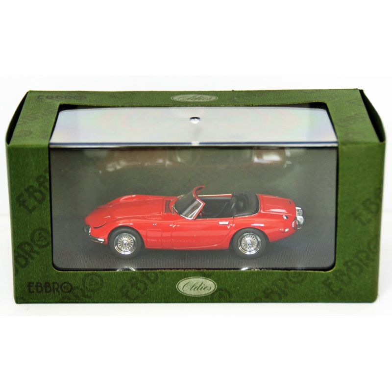 Ebbro 43859 TOYOTA 2000GT Opne Top 1967 Red 1/43 Scale