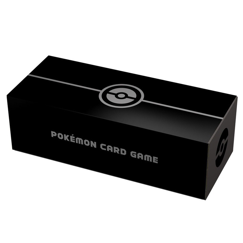 Pokemon Card Game TCG Long Card Box Black