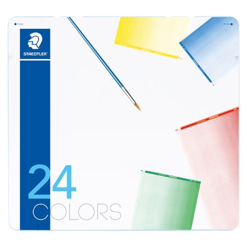 Staedtler Norris Watercolor Pencil Can 24 Color Set