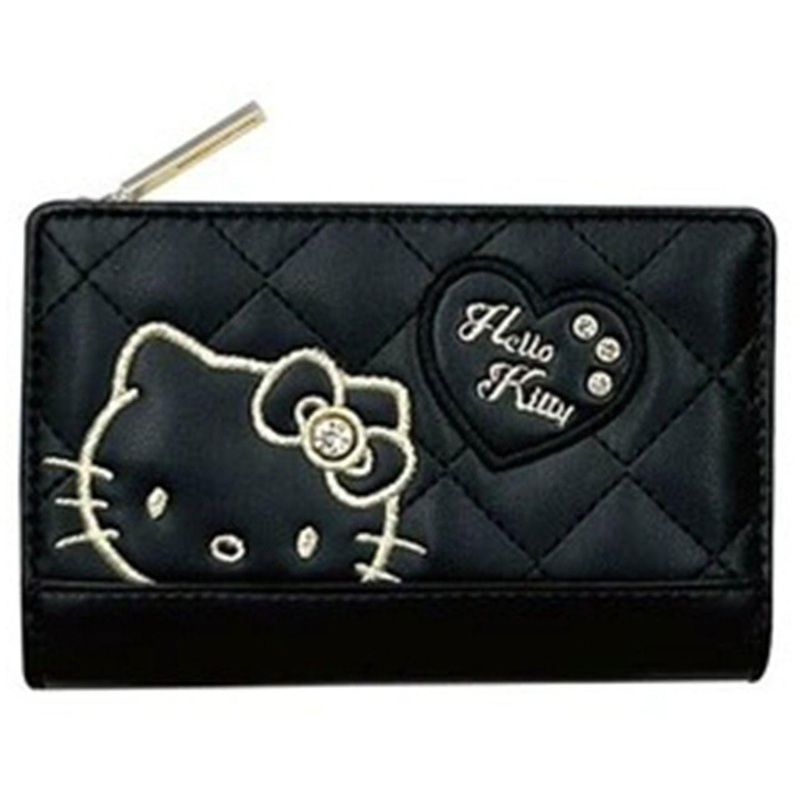 Sun Art Wappen Kitty Wallet L F Deep Bill Holder Black