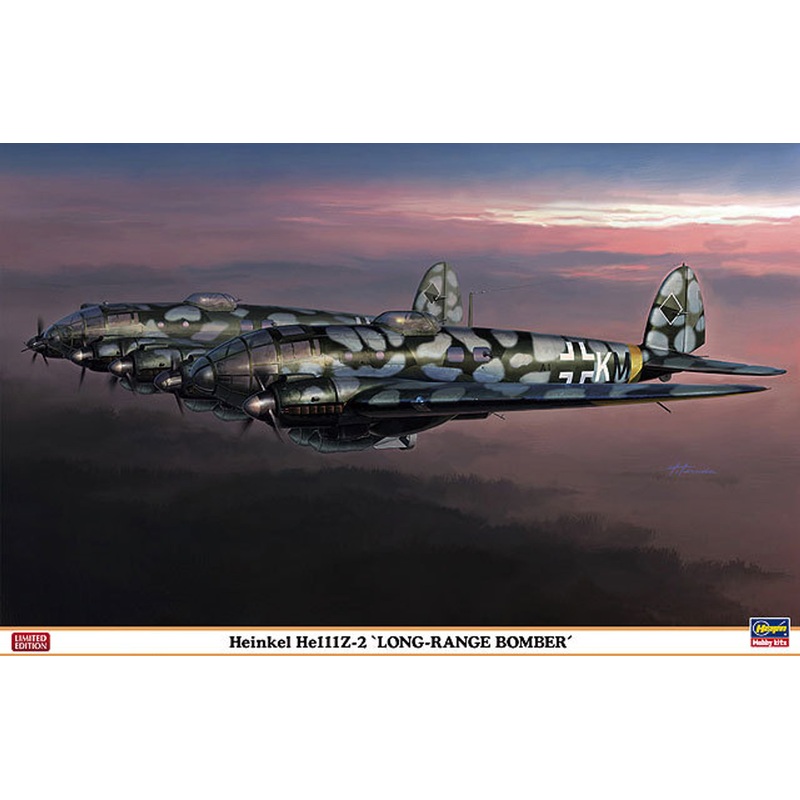 Hasegawa 01940 Heinkel He111Z-2 Long Range Bomber 1/72 Scale Kit
