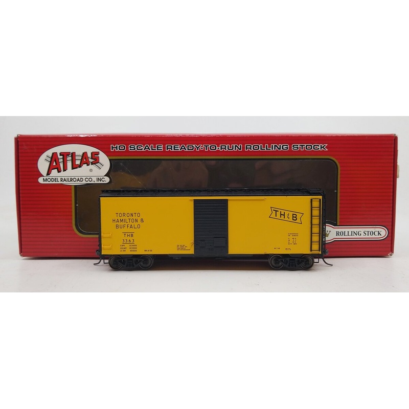 Atlas 20001402 HO TH&B 40′ Postwar Boxcar w/ 6′ Door #3363 MT/Box