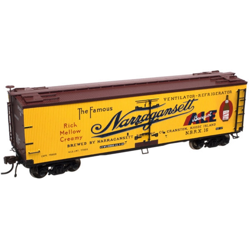 Atlas 20001468 HO Scale Narragansett Ale 40′ Wood Reefer #15 MT/Box
