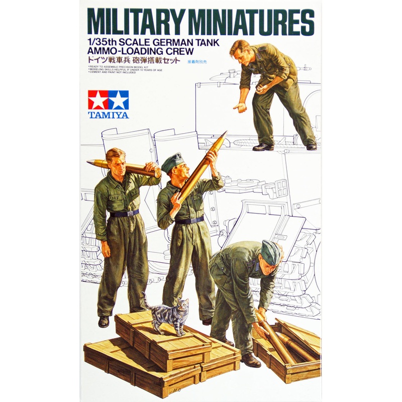 Tamiya 35188 German Tank Ammo Loading Crew Set 1/35 scale kit