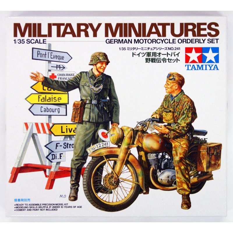 Tamiya 35241 German Motorcycle Orderly Set 1/35 scale kit