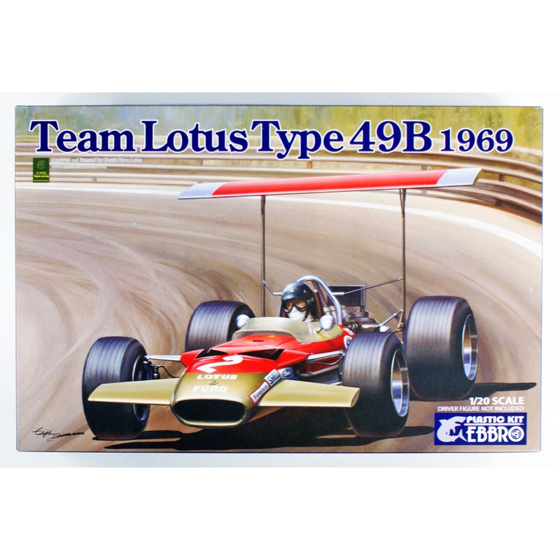Ebbro 20005 Team Lotus Type 49B 1969 1/20 scale kit