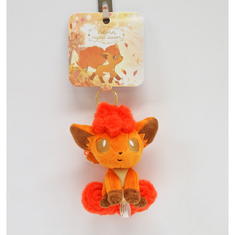 Pokemon Center Original Mascot Vulpix (Rokon) w/ Charm
