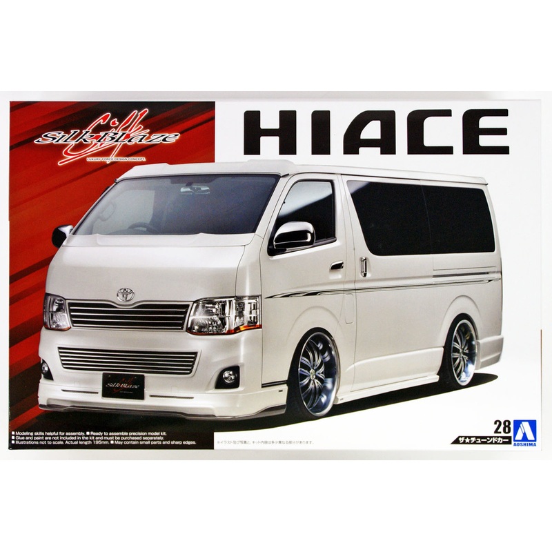 Aoshima 53591 SILKBLAZE TRH200V HIACE Ver III ’10 (TOYOTA) 1/24 Scale Kit