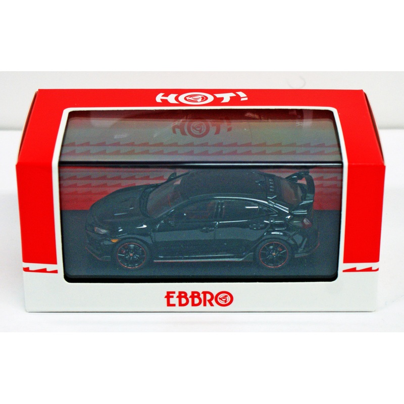 Ebbro 45573 Honda CIVIC Type R 2017 Crystal Black Pearl 1/43 Scale