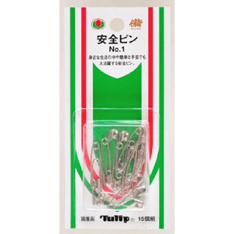 Tulip SO-018 Safety Pins No.1 (15 pcs / 27mm)