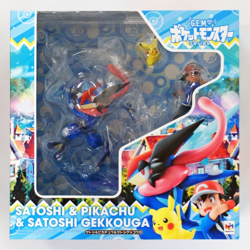 MegaHouse 823794 G.E.M. Series Pokemon Ash & Pikachu & Ash’s Greninja Figure