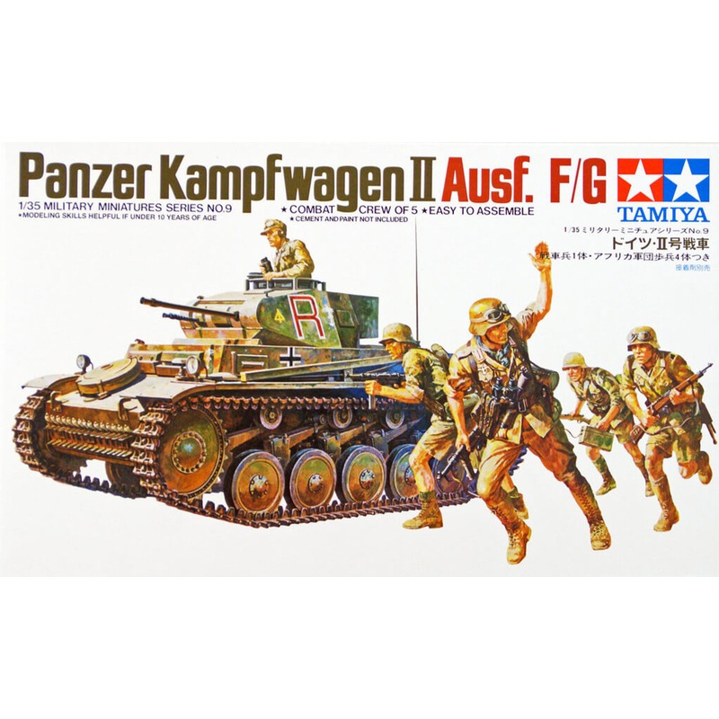 Tamiya 35009 German Panzer kampfwagen II Ausf. F/G 1/35 Scale Kit