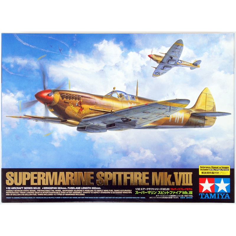 Tamiya 60320 Supermarine Spitfire Mk.VIII 1/32 Scale Kit