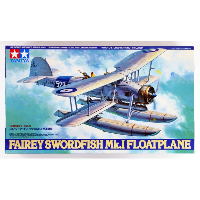 Tamiya 61071 Fairey Swordfish Mk.I Floatplane 1/48 Scale Kit