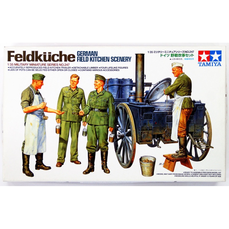 Tamiya 35247 German Field Kitchen Scenery 1/35 scale kit