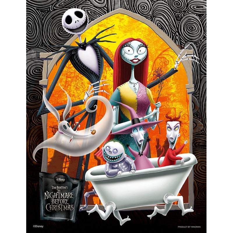 Yanoman Jigsaw Puzzle 42-47 Disney The Nightmare Before Christmas (300 Small Pieces)