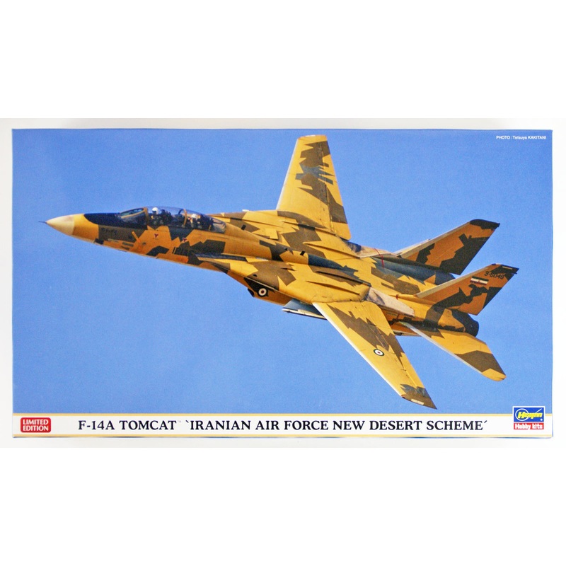 Hasegawa 02242 F-14A Tomcat Iranian Air Froce New Desert Scheme 1/72 Scale Kit