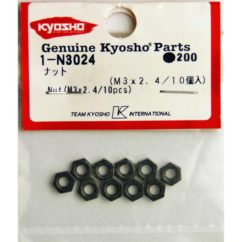 Kyosho 1-N3024 Nut (M3 x 2.4 / 10pcs)