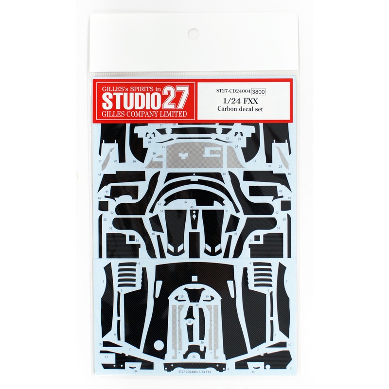 Studio27 ST27-CD24004 Ferrari FXX Carbon Decal Set for Tamiya 1/24