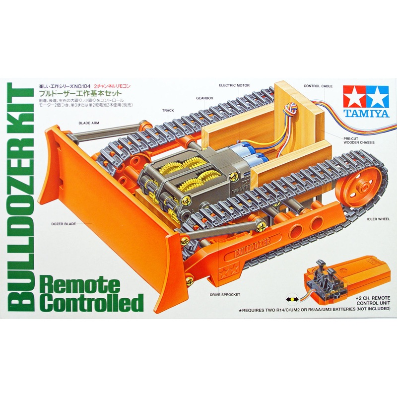 Tamiya 70104 Remote Controlled Bulldozer Kit