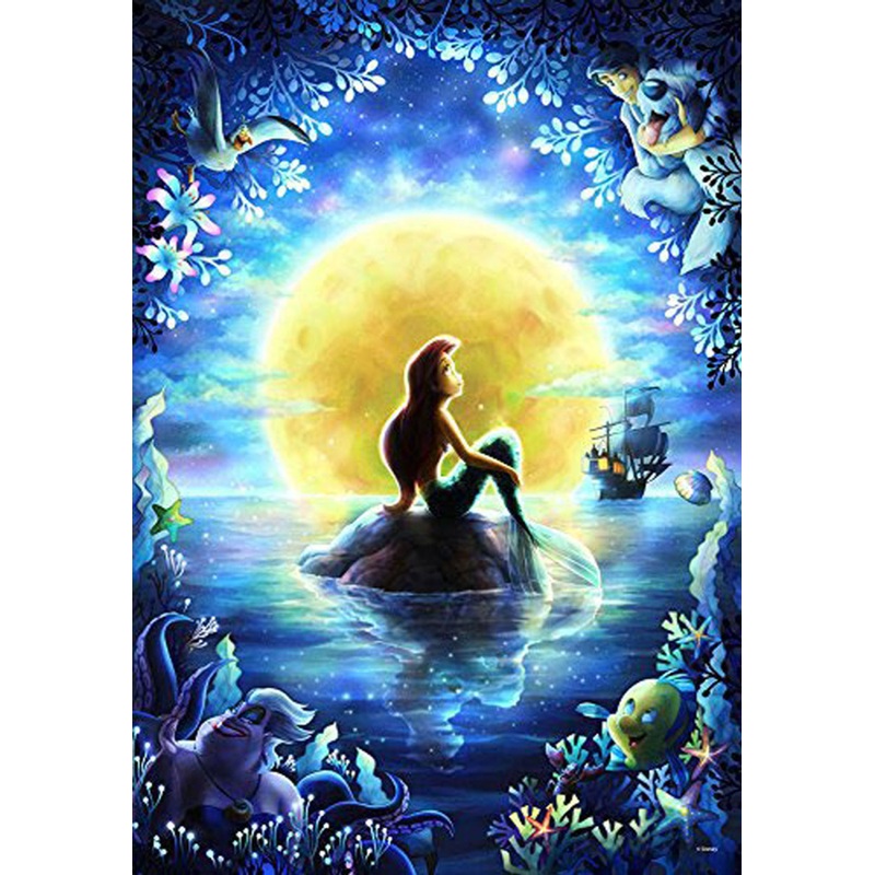 Tenyo Japan Jigsaw Puzzle DPG-500-596 Disney The Little Mermaid (500 S-Pieces)