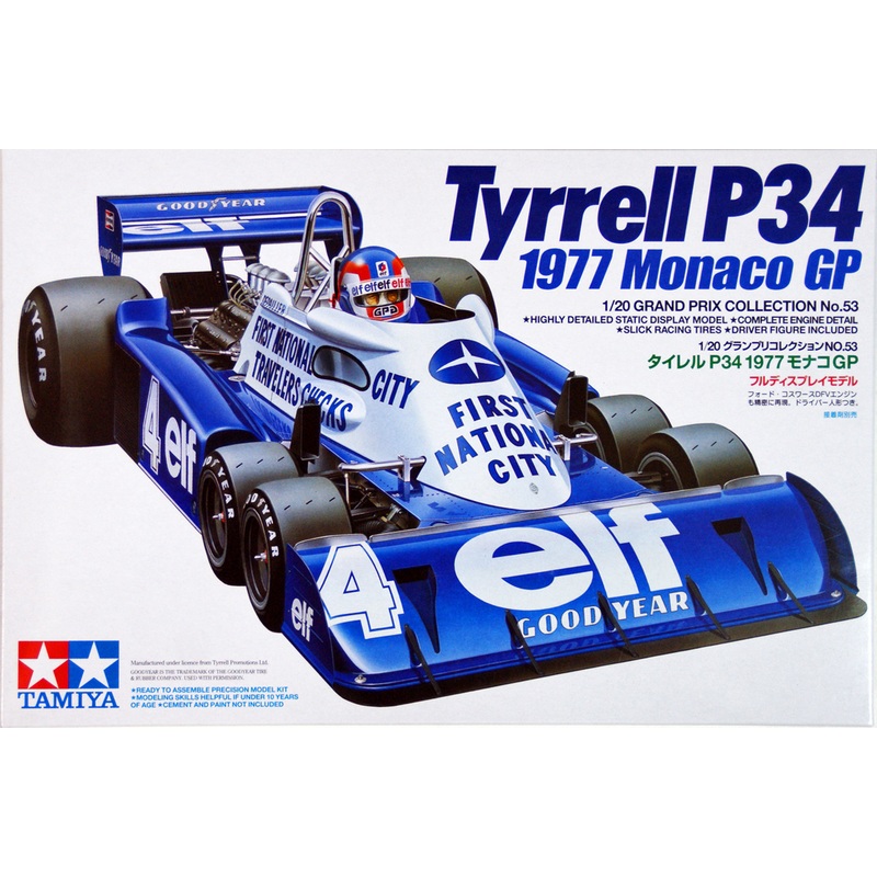 Tamiya 20053 Tyrrell P34 1977 Monaco GP 1/20 Scale Kit