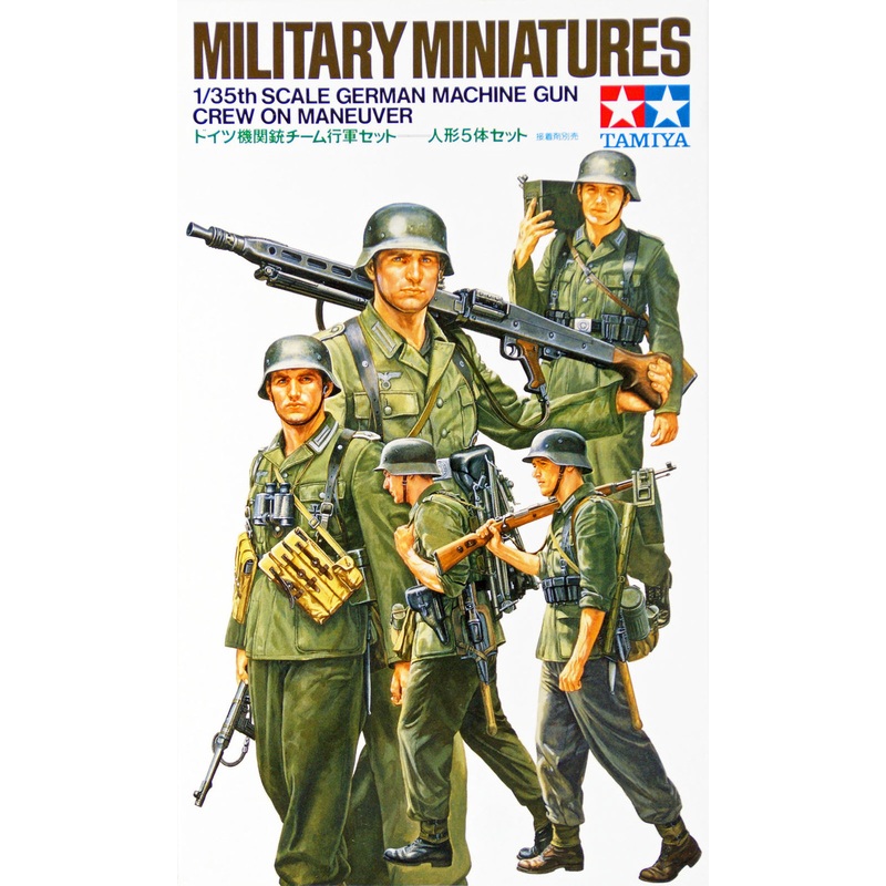 Tamiya 35184 German Machine Gun Crew 1/35 Scale Kit